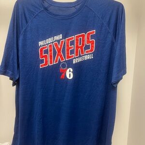 Philadelphia Sixers Blue wicking T-Shirt